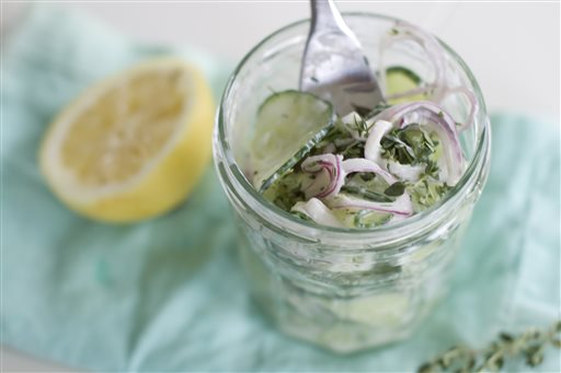 Food Deadline Cucumber Salad